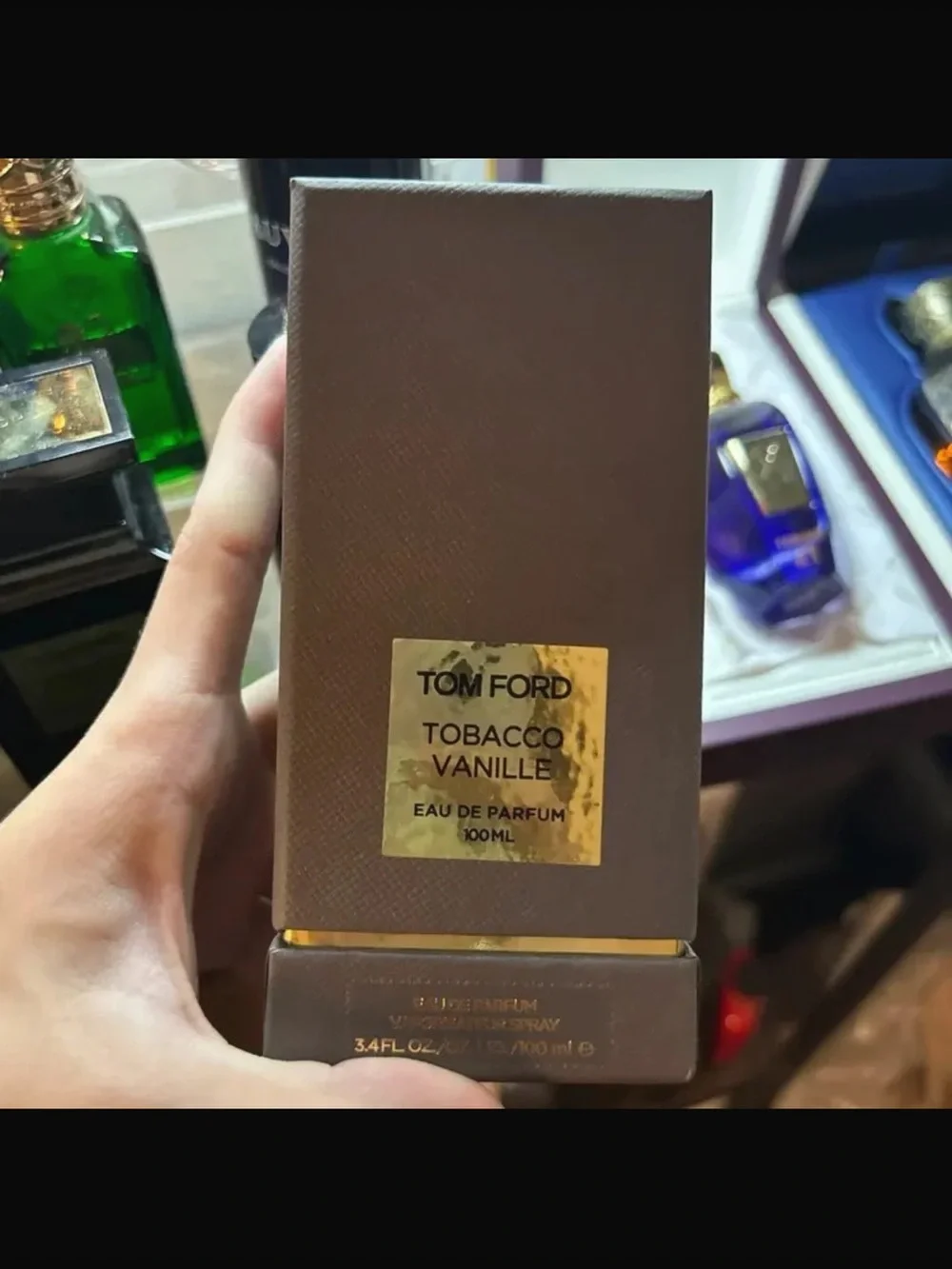 Tom Ford Tobacco Vanille Decorative Accent Bottle - Black & Gold